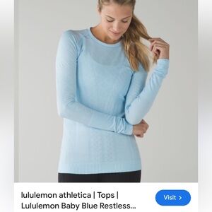 Lululemon Rest Less Cable Knit Textured Athleisure Top size S